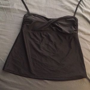 Black bathing suit top